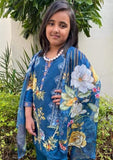 Maryam & Mariyas  Kids Arabic linen 3 Piece Suit - MK-07