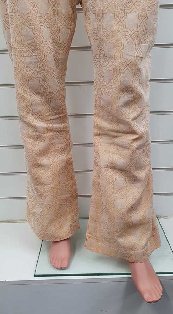Creations Embroidered Jacquard 1 piece Bell Bottom Design B-358