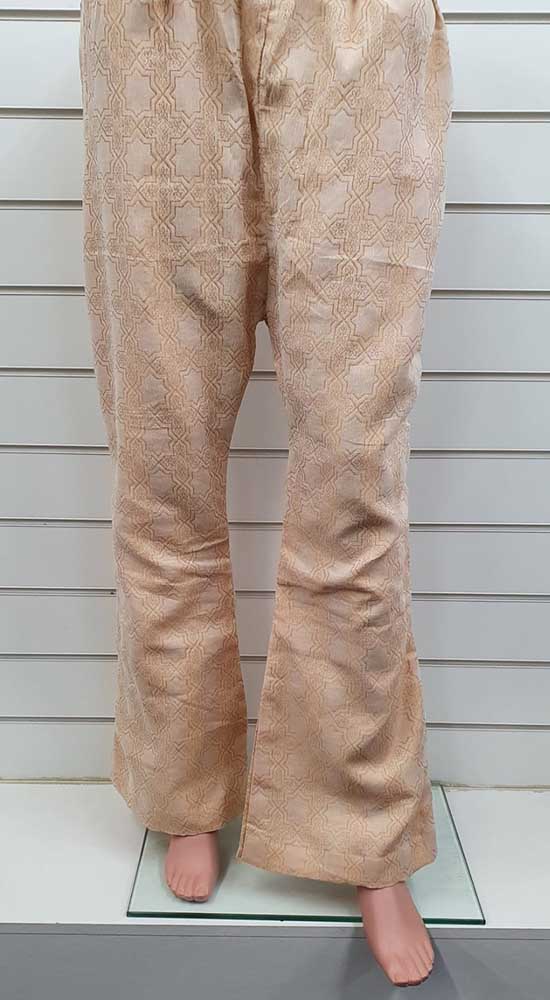 Creations Embroidered Jacquard 1 piece Bell Bottom Design B-358