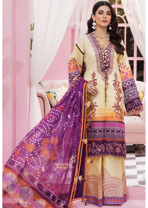 Anaya Embroidered Lawn 3 Piece suit SANJANA