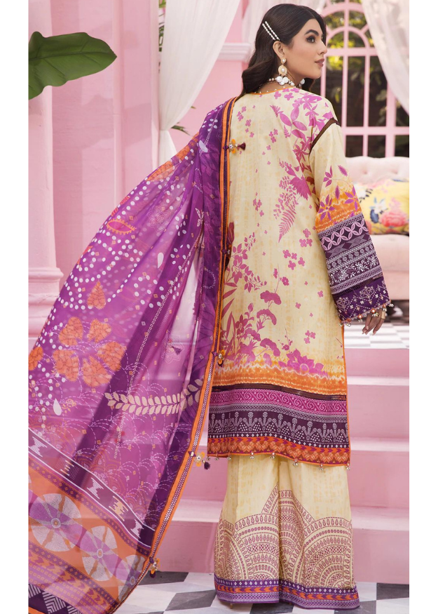 Anaya Embroidered Lawn 3 Piece suit SANJANA