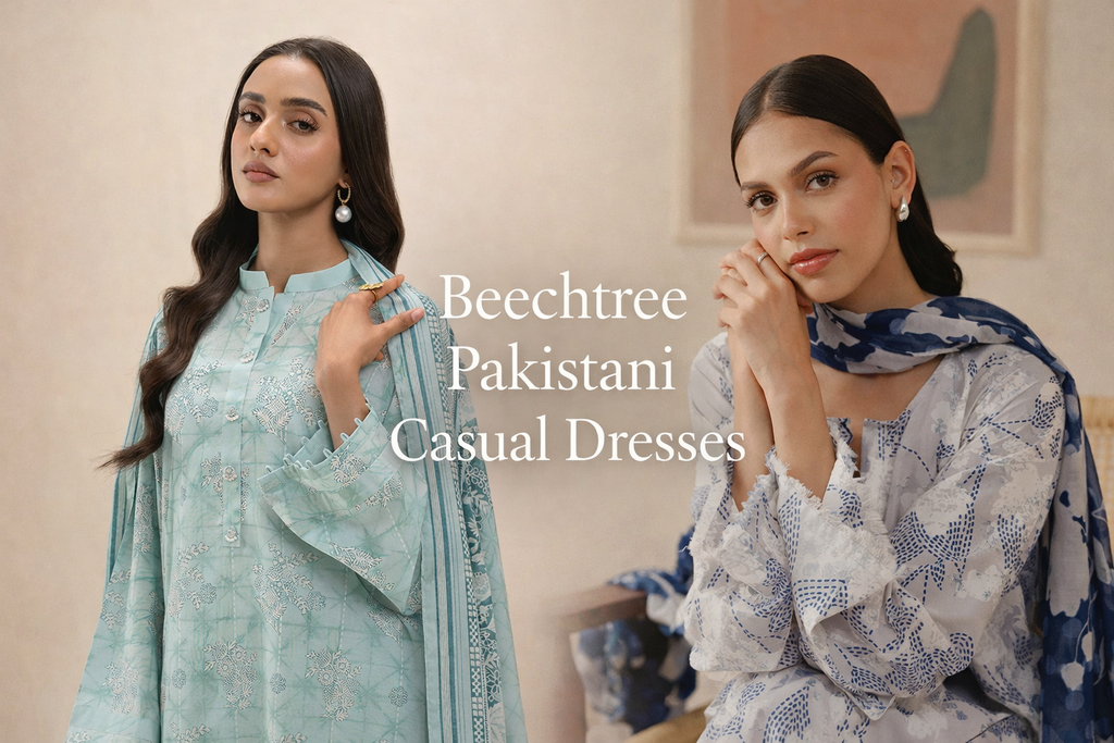 Beechtree Pakistani Casual Dress – Effortless Everyday Elegance