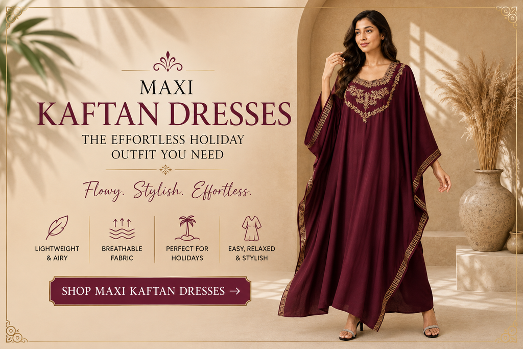 Maxi Kaftan Dresses: The Effortless Holiday Outfit You Need