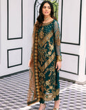 Emaan Adeel Embroidered Chiffon 3 Piece suit LF-604