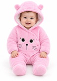 Baby Fleece Hooded Snowsuit for Boys and Girls