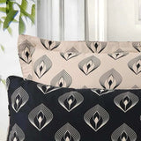 Egyptian cotton Lantern Black & gold Duvet Cover set - 220 Thread