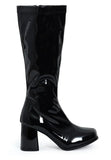 Ladies Womens Fancy Dress Party GO GO Boots 1960s & 1970s Black GoGo boots
