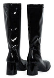 Ladies Womens Fancy Dress Party GO GO Boots 1960s & 1970s Black GoGo boots