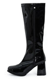 Ladies Womens Fancy Dress Party GO GO Boots 1960s & 1970s Black GoGo boots