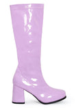Ladies Womens Fancy Dress Party GO GO Boots 1960s & 1970s Baby Pink GoGo boots