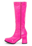 Women Fancy Dress Party GO GO Boots 1960s & 1970s Hot pink GoGo boots
