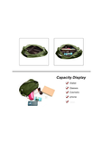 Women's Green Waterproof Nylon Crossbody Bag