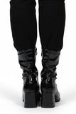 Women’s Go Go Boots Mid Calf Block Heel Zipper Boot G-732