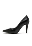 Black Matte Pointed Toe Stiletto Heel Court Shoes – G-924