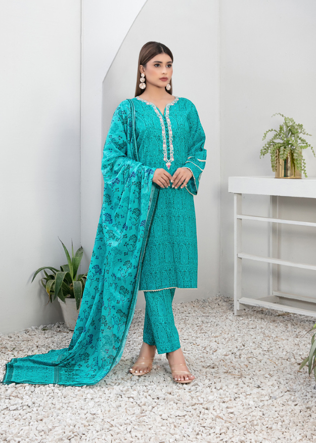 Tawakkal Embroidered Lawn 3 Piece Suit D9026