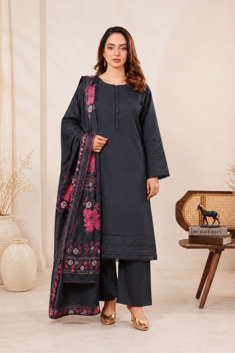 Dynia's By Bin Saeed Lawn Suit BS-115-Pakistani Lawn Suits