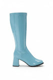 Women Fancy Dress Party GO GO Boots 1960s & 1970s Sky Blue G-733