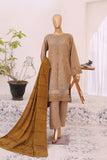 Nau Bahar Dhanak Embroidered Suit with Velvet Shawl NB-06