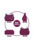 Women's Purple Waterproof Nylon Crossbody Bag