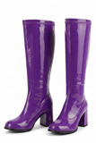 Purple Patent Go-Go Boots-12733