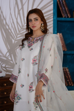 Attire Designer Embroidered Cotton Lawn 3PC Suit AD-18