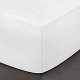 200 Thread Count 40cm Fitted Sheet - 100% Egyptian Cotton, White