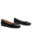 Women's Black Closed Toe Ballet Flats