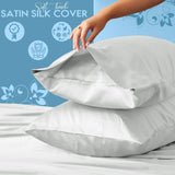 Satin Silk Pillow Case Pack of 2 | 50x75 cm