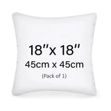Cushion inserts, 45cm x 45cm, Extra Fluffy & Super Soft Cushion Pads - White