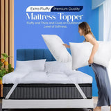 Mattress Topper 10CM Extra Thick with 1000GSM Filling Fiber | 90 cm x 190 cm