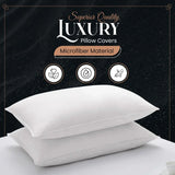 Pillow Cases Pack of 4 | Brushed Microfibre | 50x75 cm