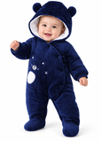 Baby Fleece Hooded Snowsuit for Boys and Girls