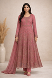 Baba Posh Embroidered Chiffon Maxi Suit with Sequins & Stone Work BP-03