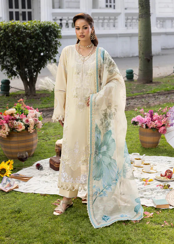Zarqun Embroidered Lawn 3PC Suit 2614-A
