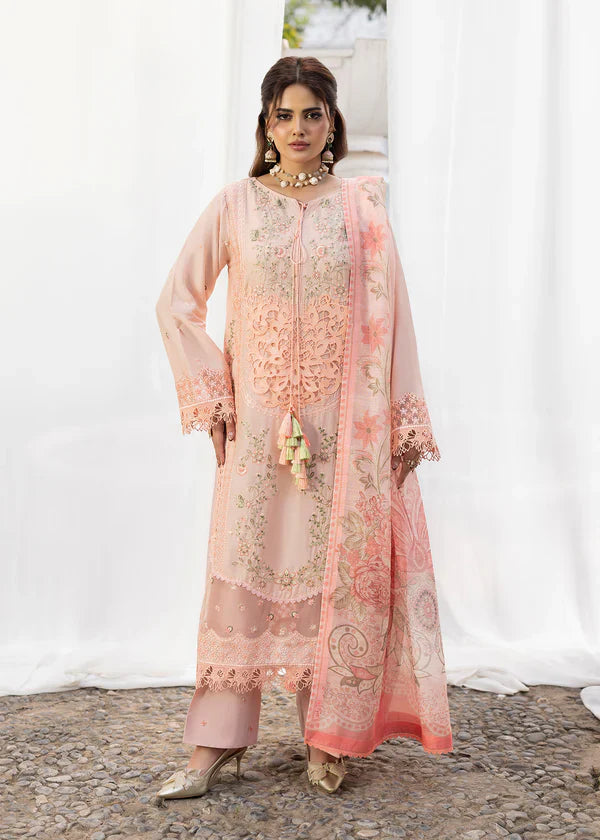 Zarqun Embroidered Lawn 3PC Suit 2618-A