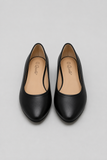 Women's Black Closed Toe Ballet Flats