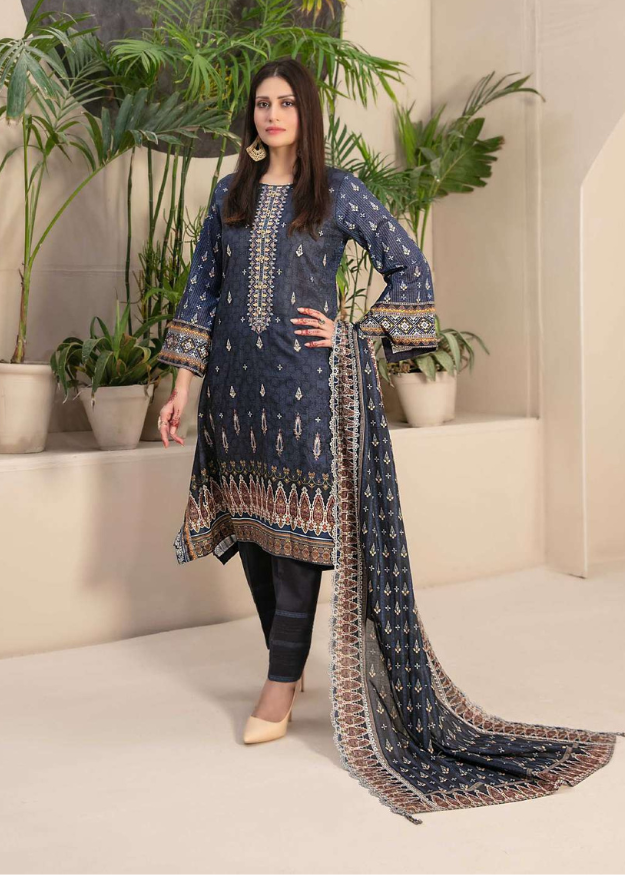 Tawakkal Embroidered Lawn 3 Piece Suit D8872