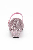 Kids Pink Glitter Shoes BS-41