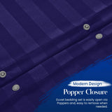 Duvet Covers Set | Satin Striped | Brushed Microfibre