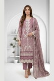 Attire Designer Embroidered Linen 3PC Suit AD-22