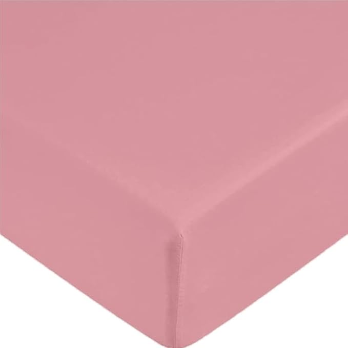 Shrinkage and Fade Resistant Deep Fitted Microfiber Sheets 30cm- Pink