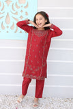 Nau Bahar Kids Khadar Embroidered Suit NB-24