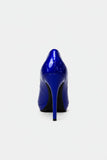 Royal Blue Patent Stiletto Heel Court Shoes for Formal & Party Wear – BS-12925