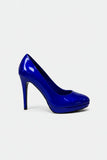 Royal Blue Patent Stiletto Heel Court Shoes for Formal & Party Wear – BS-12925