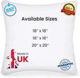 Cushion inserts, 45cm x 45cm, Extra Fluffy & Super Soft Cushion Pads - White