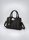 Lychee PU Leather Handbag for Women | Bow Detail Top Handle Shoulder Bag | Lailas Clothing UK