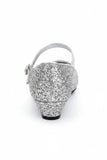 Kids Silver Glitter Shoes BS-41
