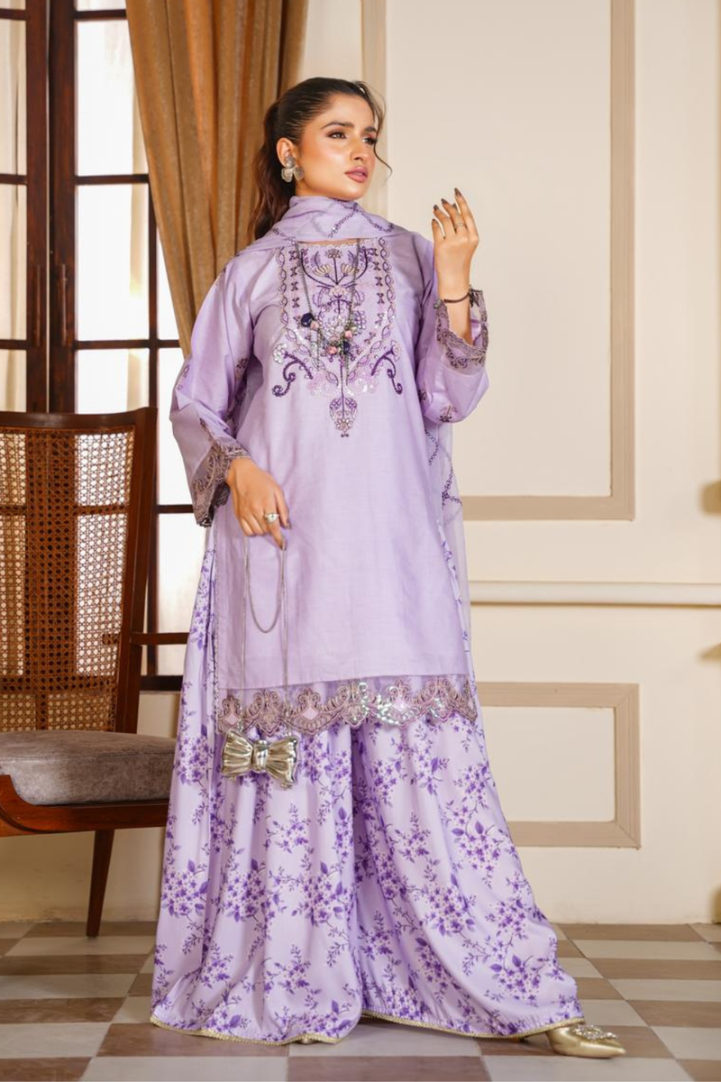 Attire Designer Embroidered Lawn 3PC Suit AD-26