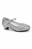 Kids Silver Glitter Shoes BS-41