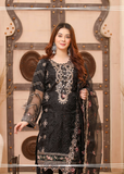 UB Fashion Mother & Daughter Embroidered Organza 3 Piece Suit UB-106